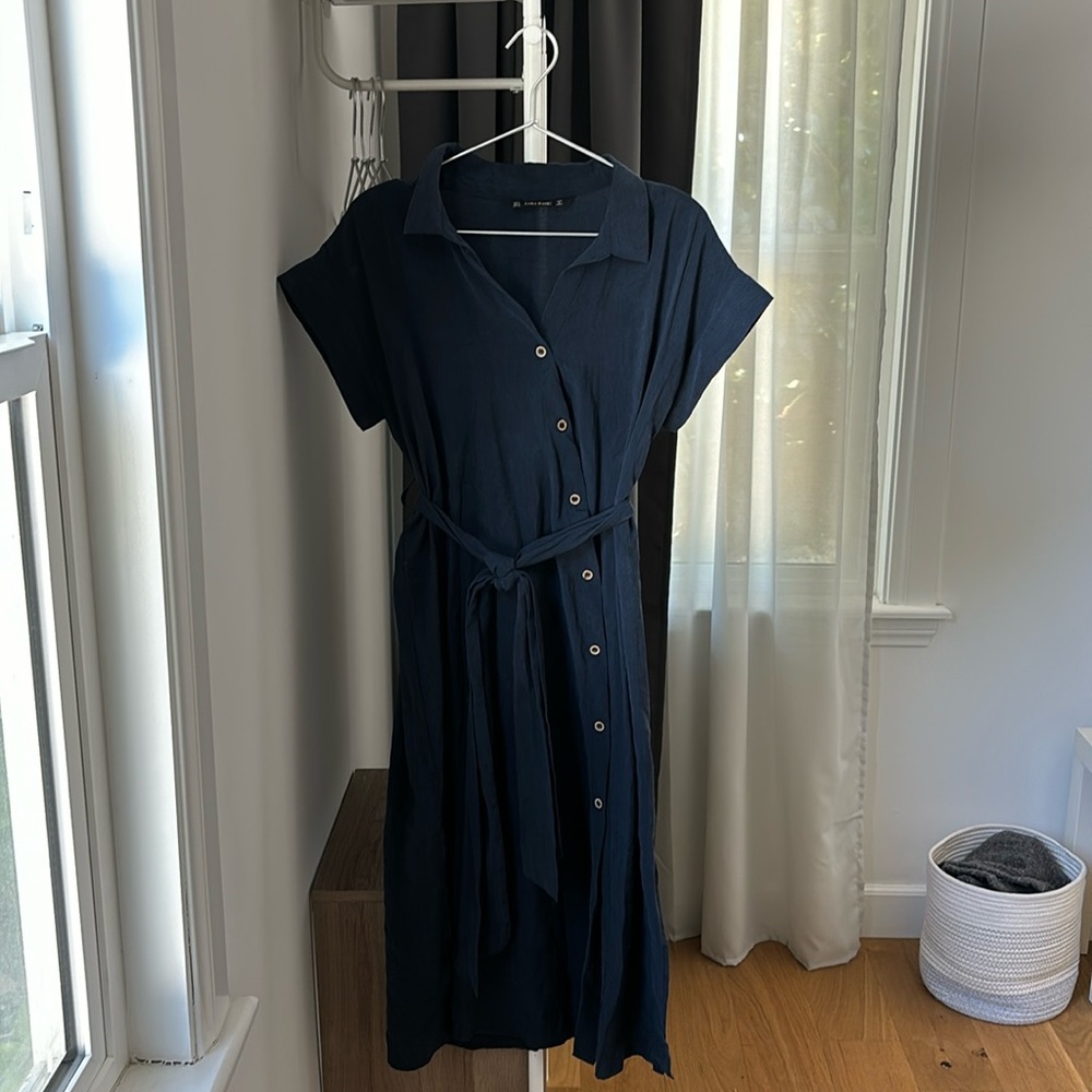 Zara button down dress